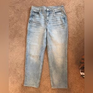 Medium wash mom jeans